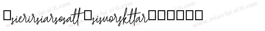 Hesterica Regular字体转换